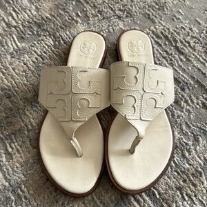 White Tory Burch sandals